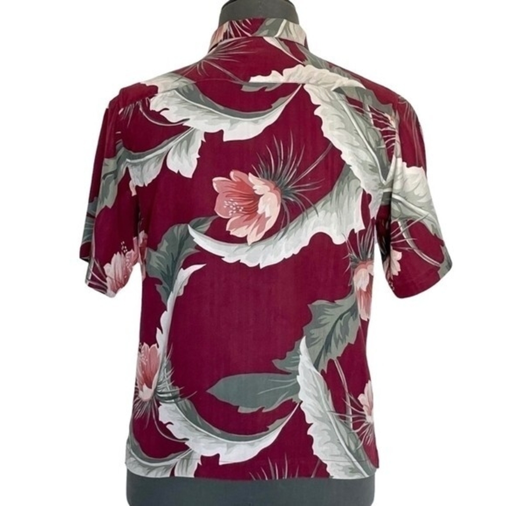 Tommy Bahama Men's Floral Print Hawaiian Beach Shirt S Cotton Short Sleeve EXC - Picture 4 of 7